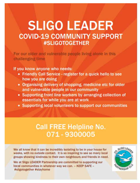 Covid 19 Support: Sligo Leader Partnership