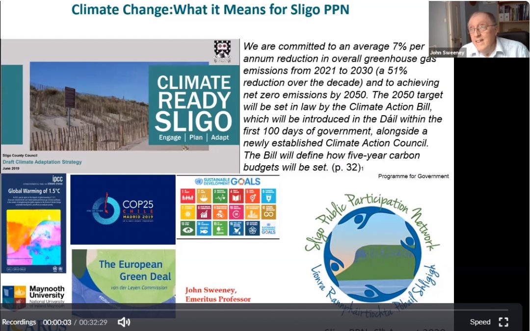 Environmental Series Session 1 : Climate Change with Professor John Sweeney