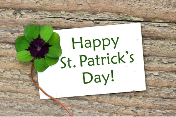 St Patricks Day welcome