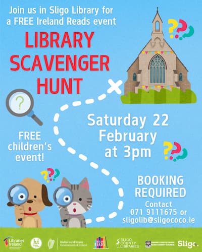 Library scavenger hunt sligo library