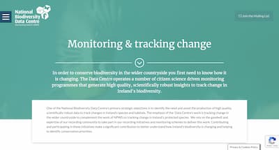 Monitoring with the National Biodiversity Data Centre