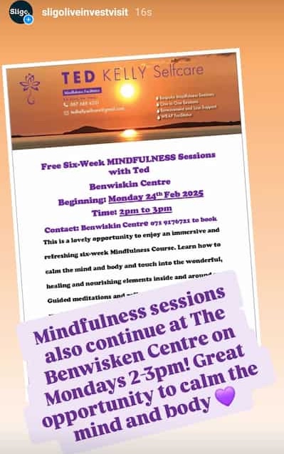 Mindfulness sessions sligo